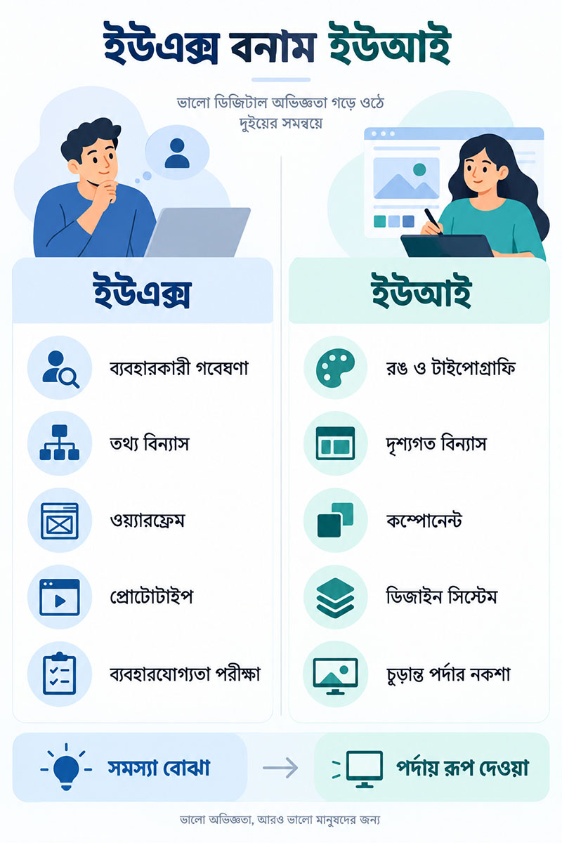 Difference between UX UI Designer