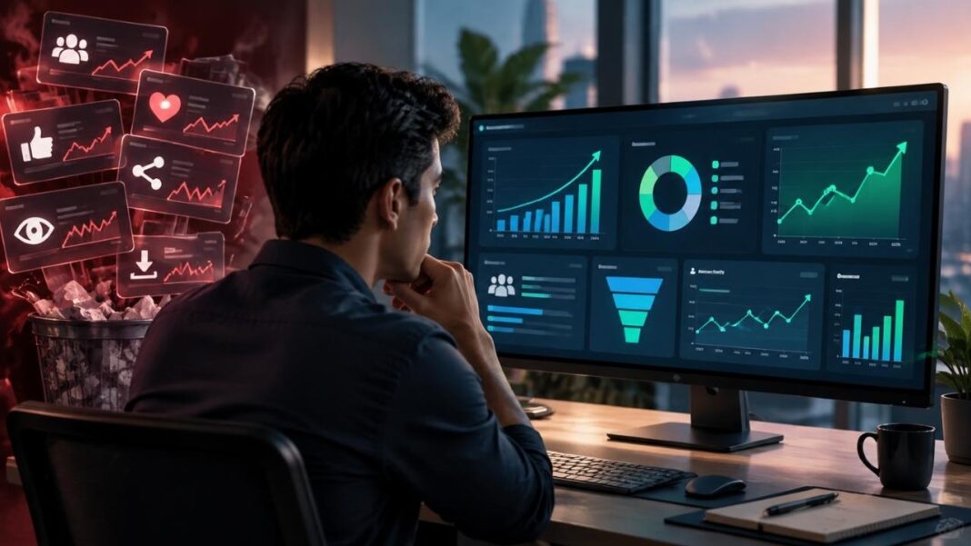 SaaS metrics dashboard
