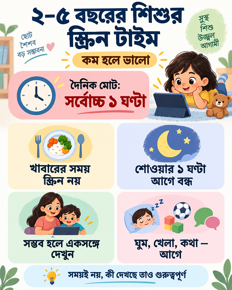 Screen Time for Kids Aged 2–5