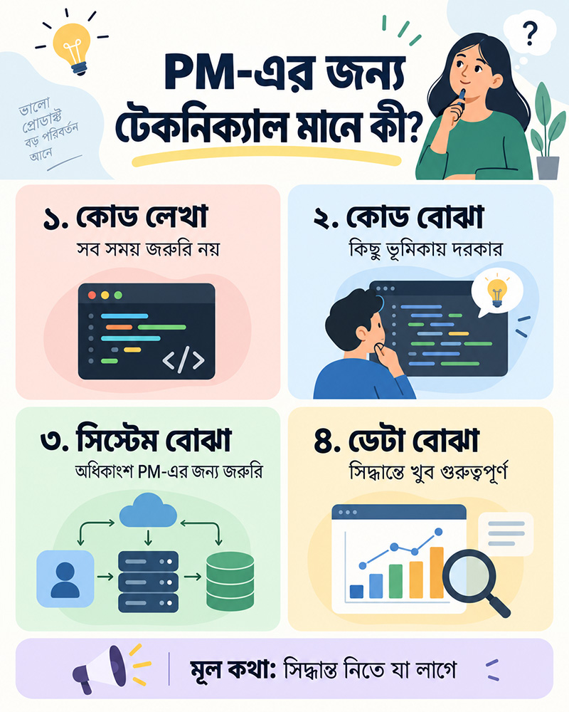What does 'Product Manager Technical Background ' mean