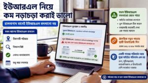 ইউআরএল নিয়ে কম নড়াচড়া করাই ভালো