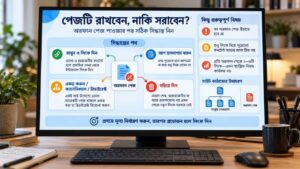 পেজটি রাখবেন, নাকি সরাবেন?