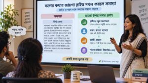 বক্তার কথার জায়গা স্লাইড দখল করলে সমস্যা