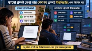 ভালো প্রম্পট লেখা আর পেশাগত প্রম্পট ইঞ্জিনিয়ারিং এক জিনিস নয়