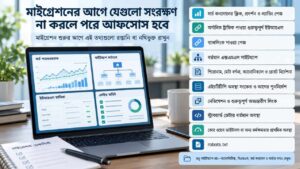 মাইগ্রেশনের আগে যেগুলো সংরক্ষণ না করলে পরে আফসোস হবে