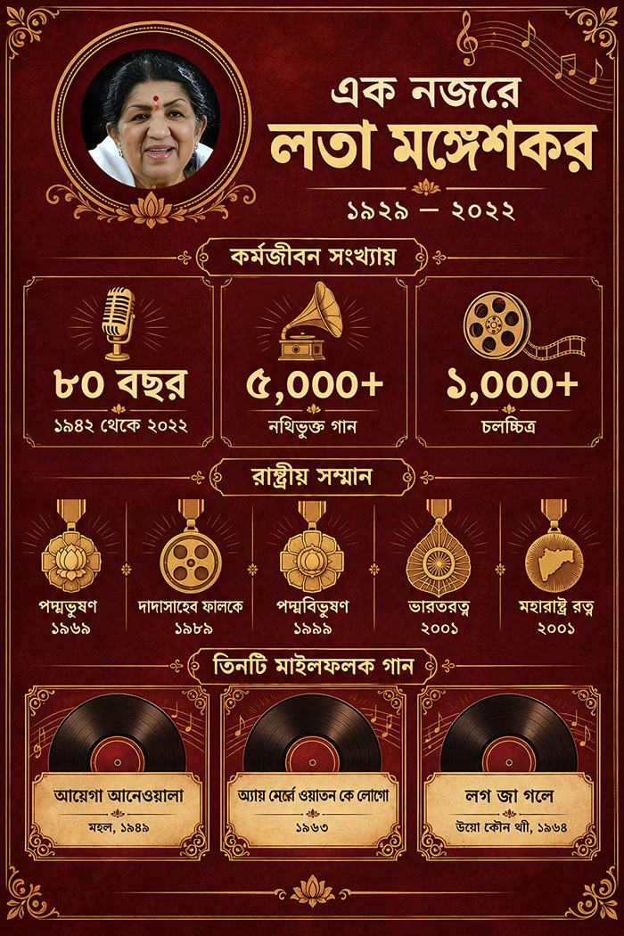 লতা মঙ্গেশকর কর্মজীবন