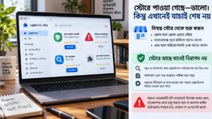 স্টোরে পাওয়া গেছে—ভালো। কিন্তু এখানেই যাচাই শেষ নয়