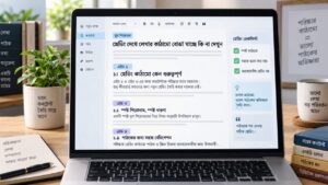 হেডিং দেখে লেখার কাঠামো বোঝা যাচ্ছে কি না দেখুন