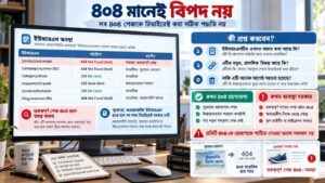 ৪০৪ মানেই বিপদ নয়