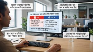 PDF নাকি DOCX: কোন ফাইলে সিভি পাঠানো ভালো?