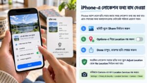 iPhone-এ লোকেশন তথ্য বাদ দেওয়া