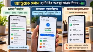 অ্যান্ড্রয়েড ফোনে ব্যাটারির অবস্থা জানার উপায়