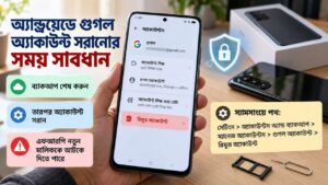 অ্যান্ড্রয়েডে গুগল অ্যাকাউন্ট সরানোর সময় সাবধান