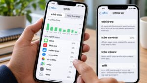 আইফোনে ব্যাটারি ব্যবহার ও স্বাস্থ্য পরীক্ষা