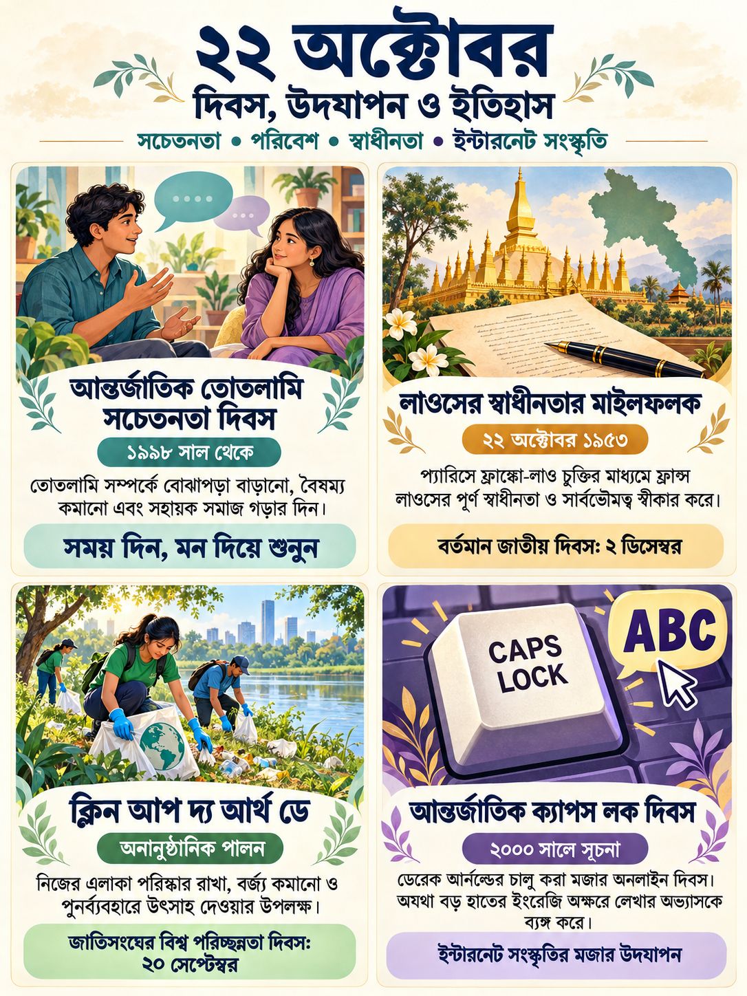 আন্তর্জাতিক দিবস ও উদযাপন