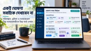 একই ঘোষণা সবাইকে দেখাবেন না