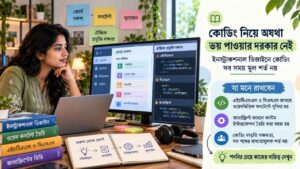 কোডিং নিয়ে অযথা ভয় পাওয়ার দরকার নেই