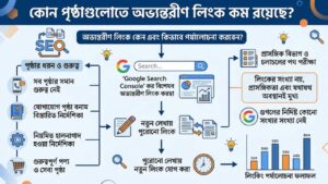কোন পৃষ্ঠাগুলোতে অভ্যন্তরীণ লিংক কম রয়েছে?