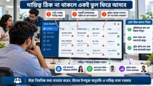 দায়িত্ব ঠিক না থাকলে একই ভুল ফিরে আসবে