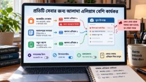 প্রতিটি সেবার জন্য আলাদা এলিয়াস বেশি কার্যকর