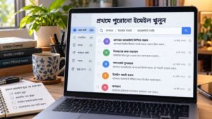প্রথমে পুরোনো ইমেইল খুলুন