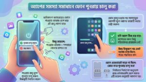 ফোন পুনরায় চালু করে অ্যাপটি আবার খুলুন