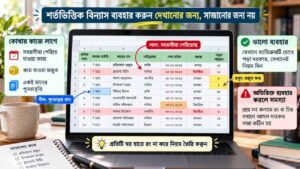 শর্তভিত্তিক বিন্যাস ব্যবহার করুন দেখানোর জন্য, সাজানোর জন্য নয়