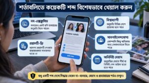 শর্তাবলিতে কয়েকটি শব্দ বিশেষভাবে খেয়াল করুন