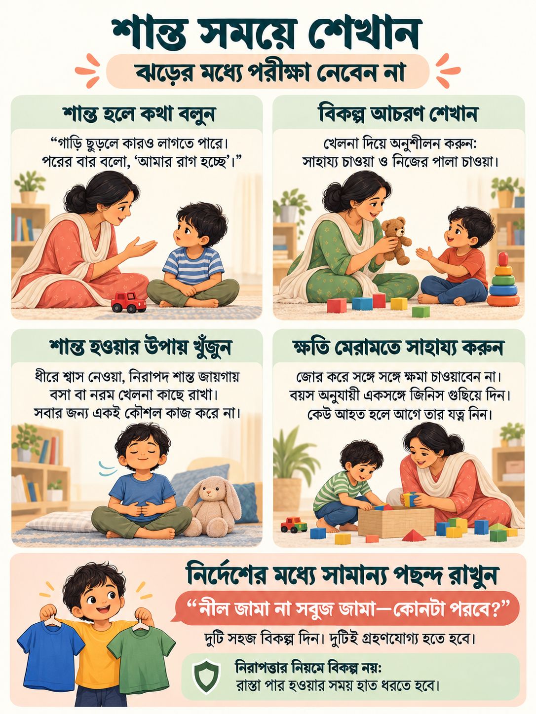 শান্ত সময়ে শেখান, ঝড়ের মধ্যে পরীক্ষা নেবেন না