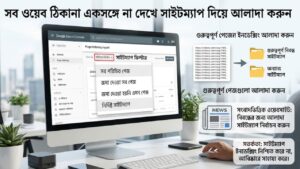 সব ওয়েব ঠিকানা একসঙ্গে না দেখে সাইটম্যাপ দিয়ে আলাদা করুন