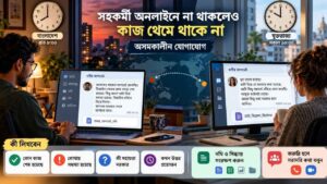 সহকর্মীরা অনলাইনে না থাকলে কাজ আটকে যাচ্ছে?