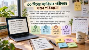 ৩০ দিনের ক্যারিয়ার পরীক্ষার বাস্তব পরিকল্পনা
